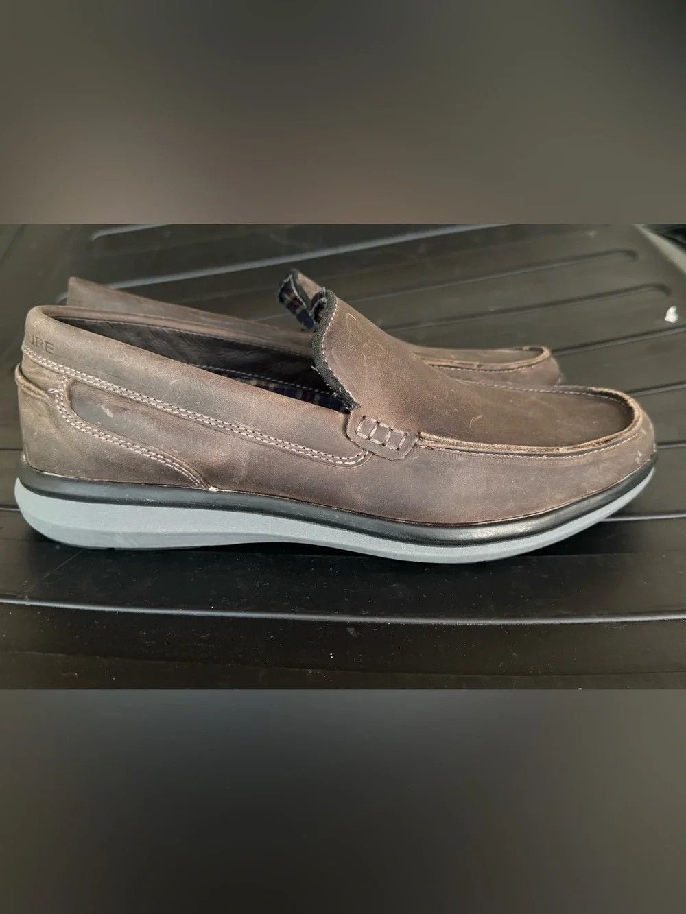 Signature Brown Leather Slip-On Loafers